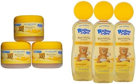 Chamomile 3-Pack Hair Gel with 4.05 Oz Jars and Baby…